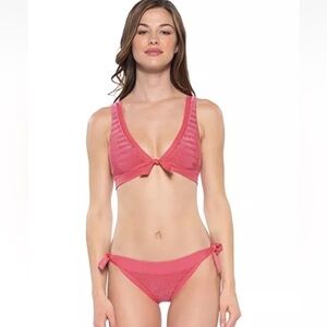 Becca Swim Mesa Bikini in Baked Blush